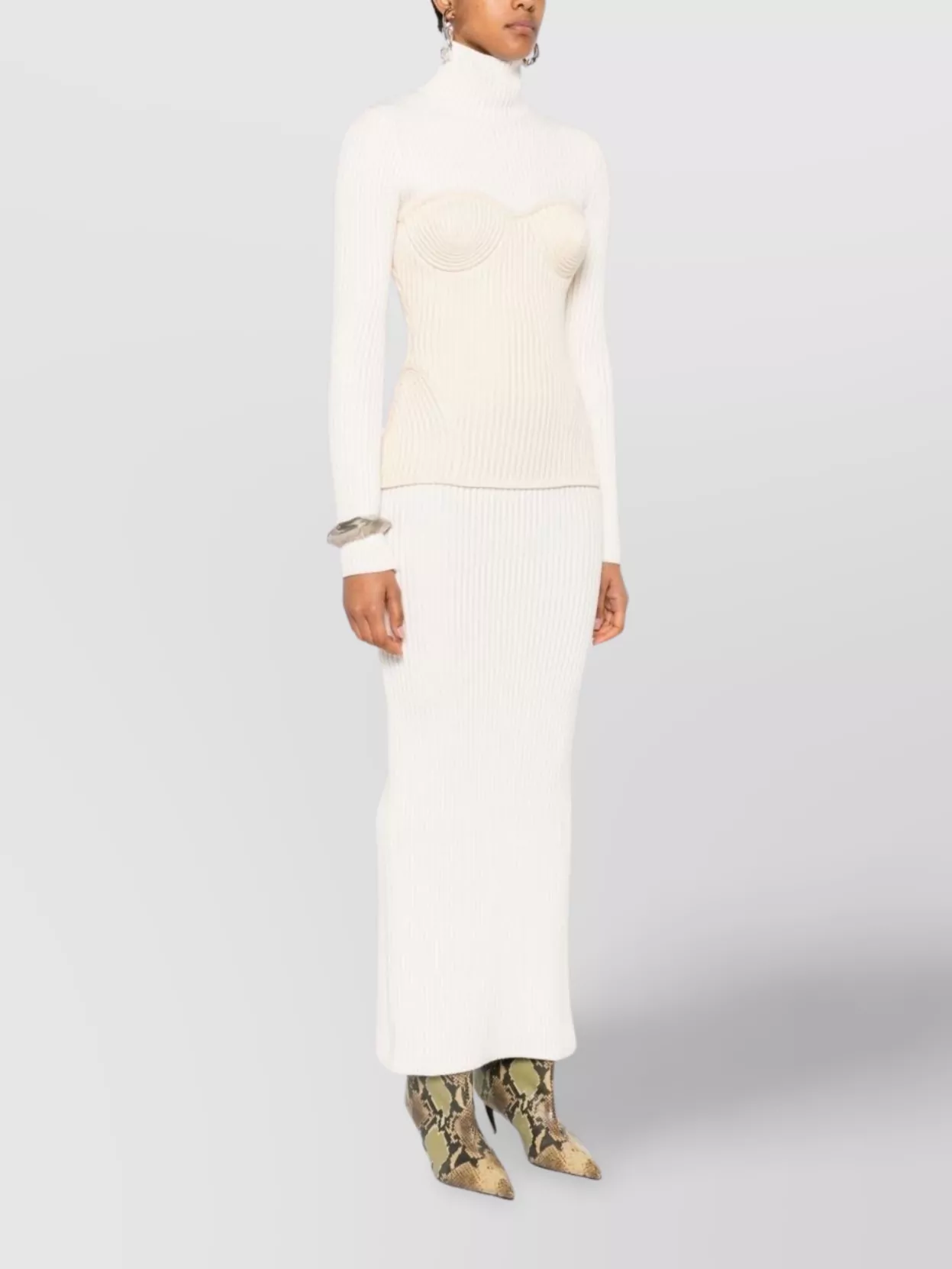 Jean Paul Gaultier Knee Length Dress Back Slit