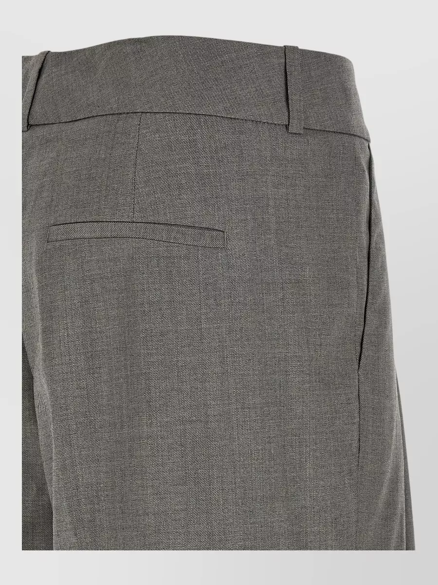 Peserico Wool Wide-Leg Suit Trousers