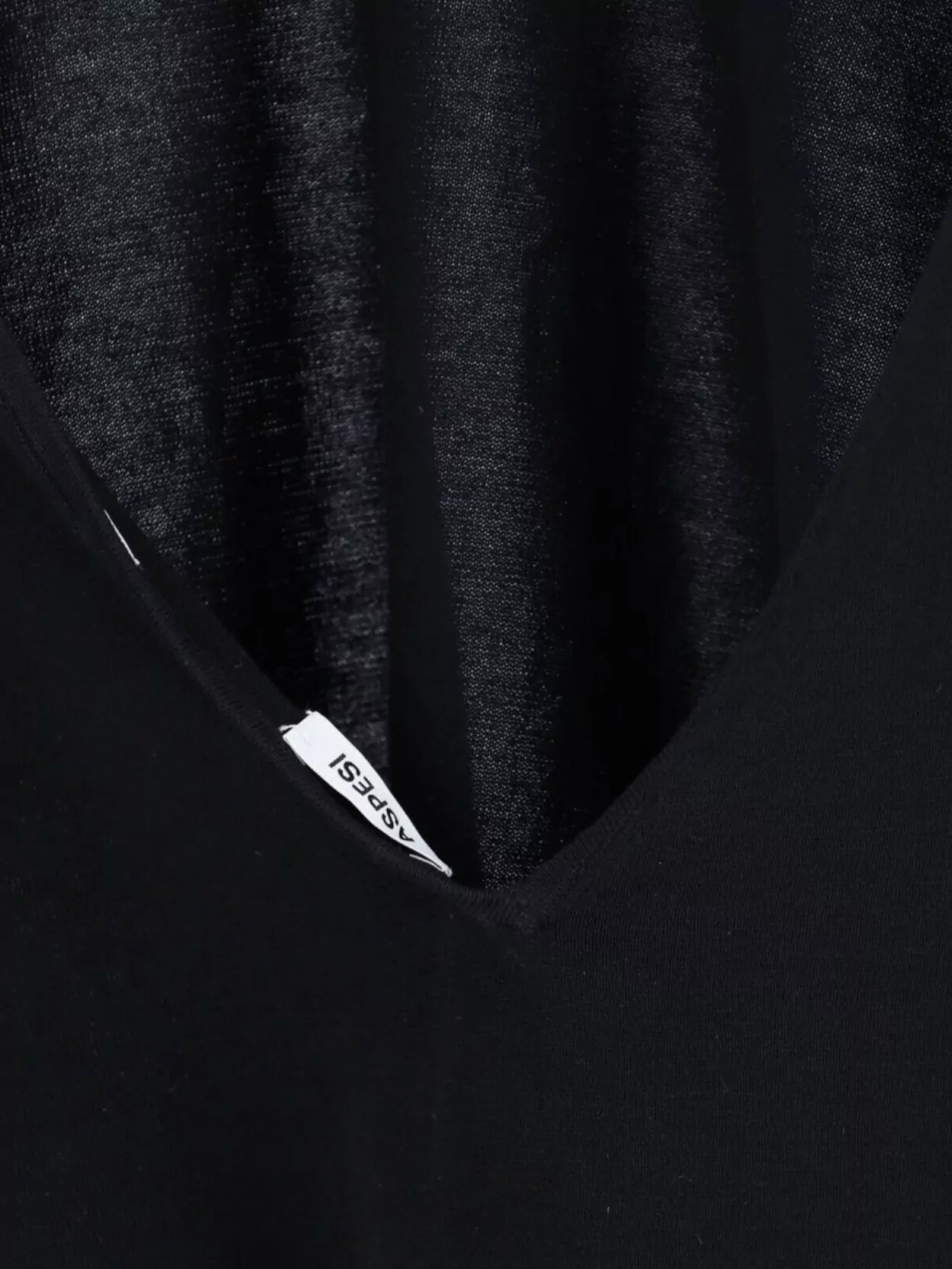 Aspesi Knitwear With V-neck And Tie-back Detail