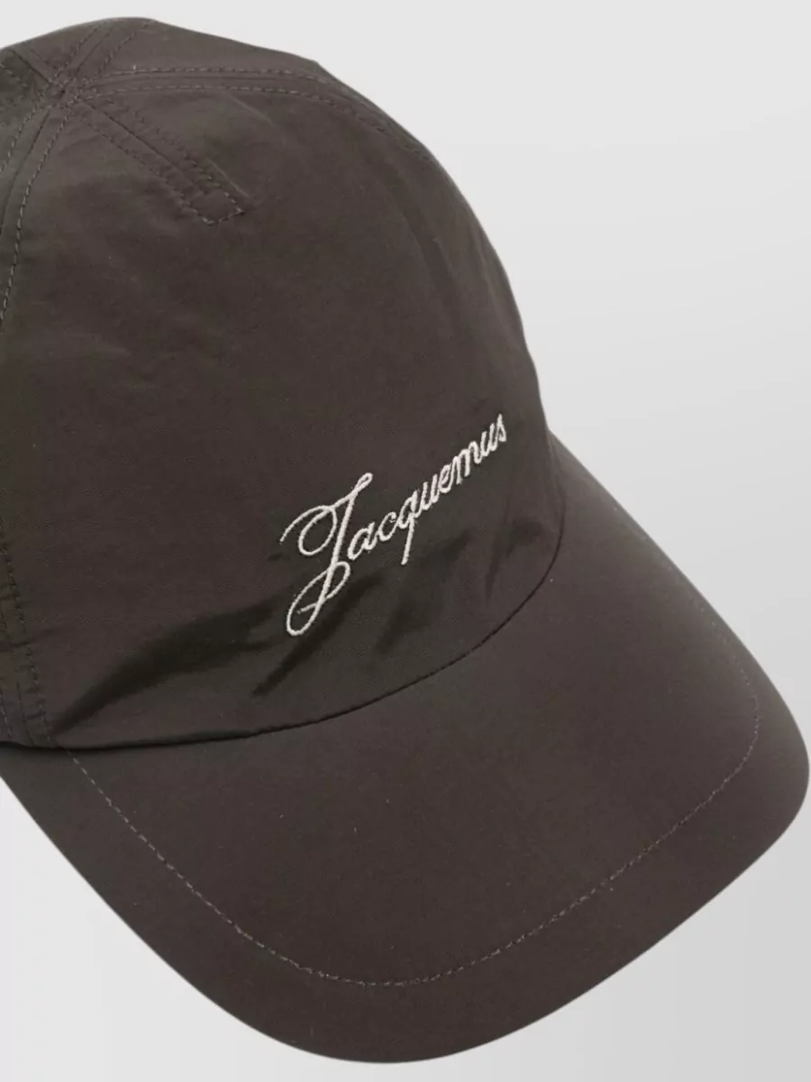 Jacquemus Casual Curved Brim Hat Eyelet Vents