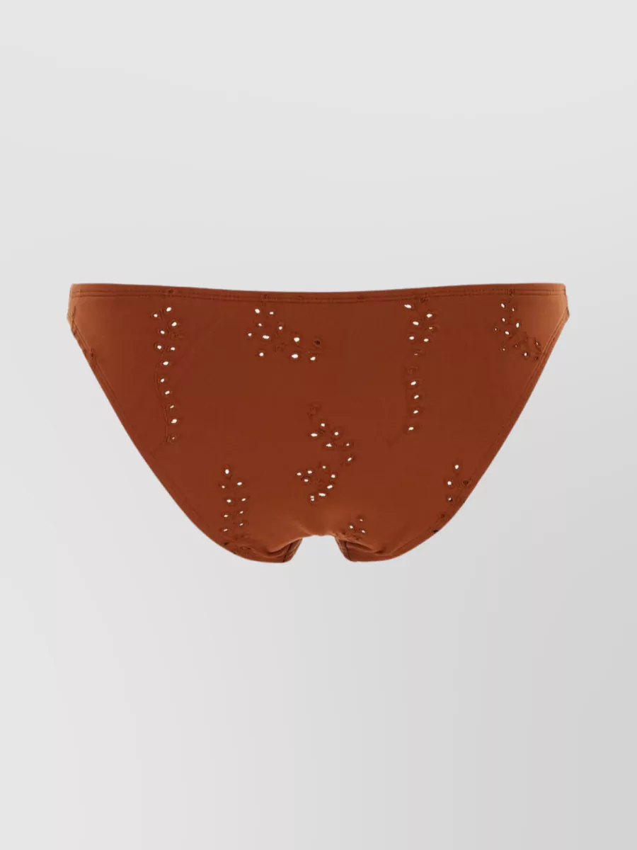 Chloé Perù Swimwear Bottom With Embroidered Peau Douce Detailing