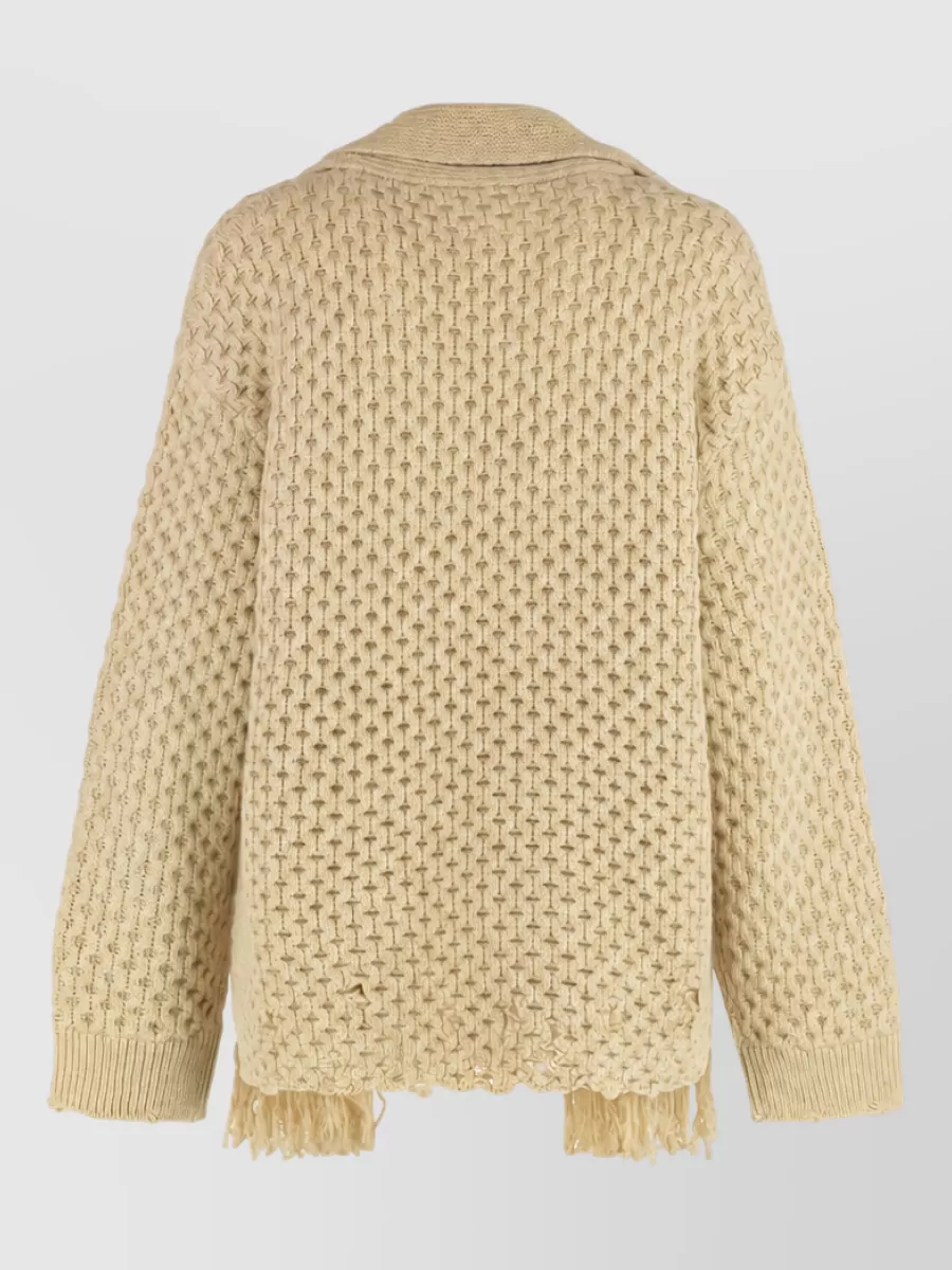 Mm6 Maison Margiela Wool-Blend Crew-Neck Sweater