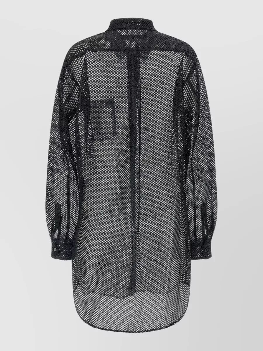 Comme Des Garçons Mesh Long-Sleeve Shirt