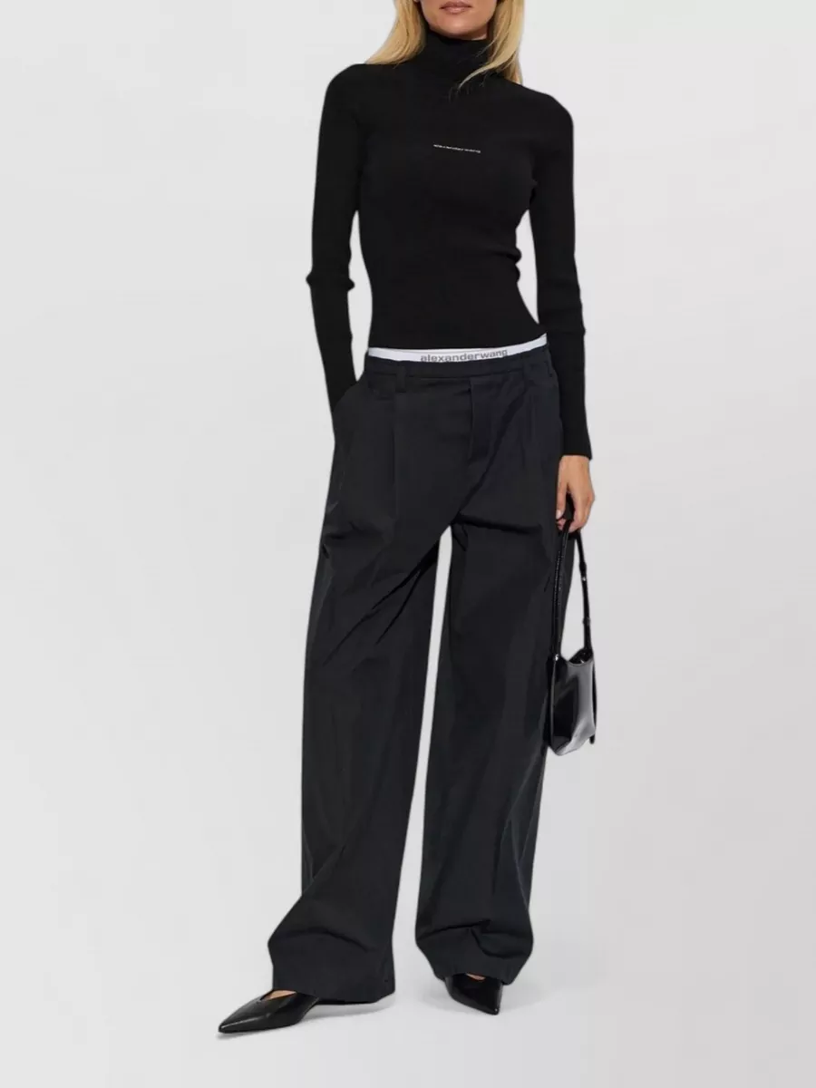 Alexander Wang High-Rise Wide-Leg Trousers