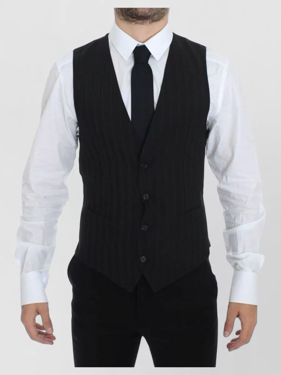 Dolce&Gabbana striped wool waistcoat