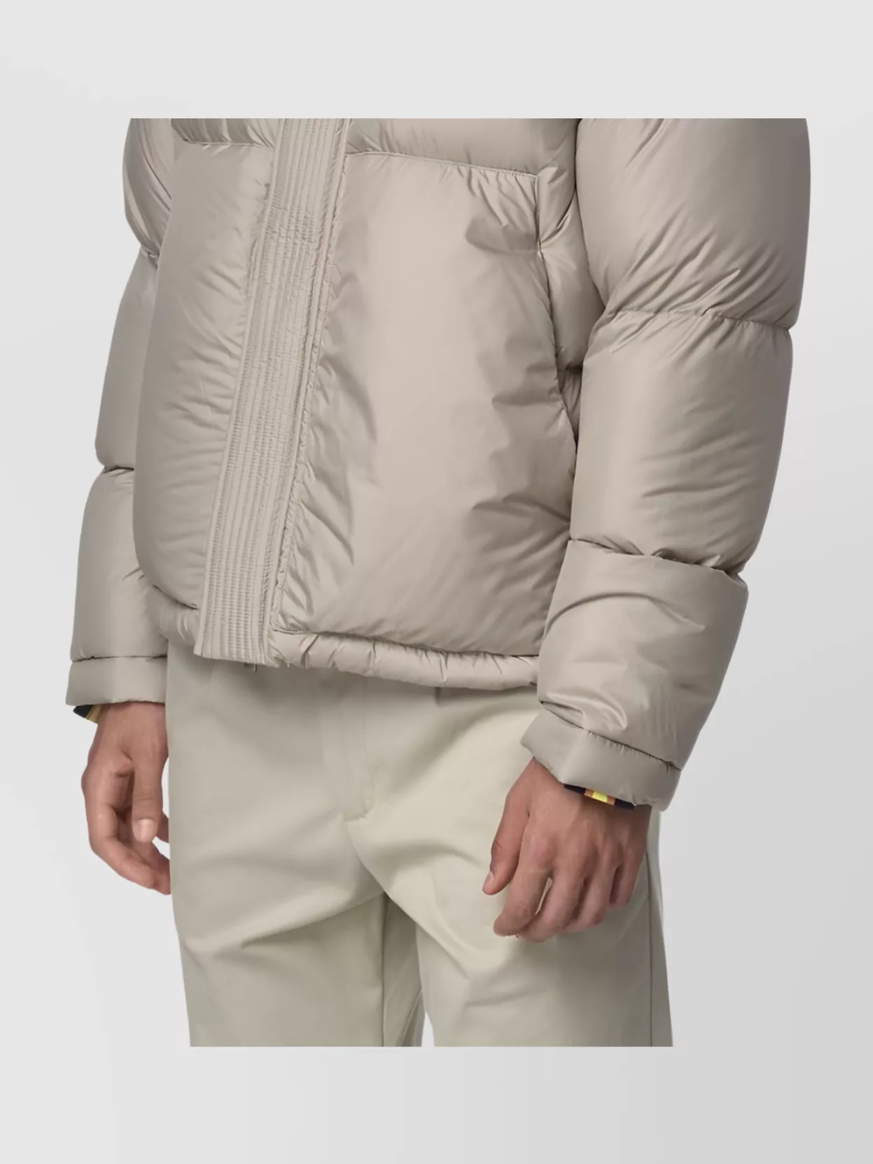 K-Way Padded Quilted Bomber Jacket Pockets