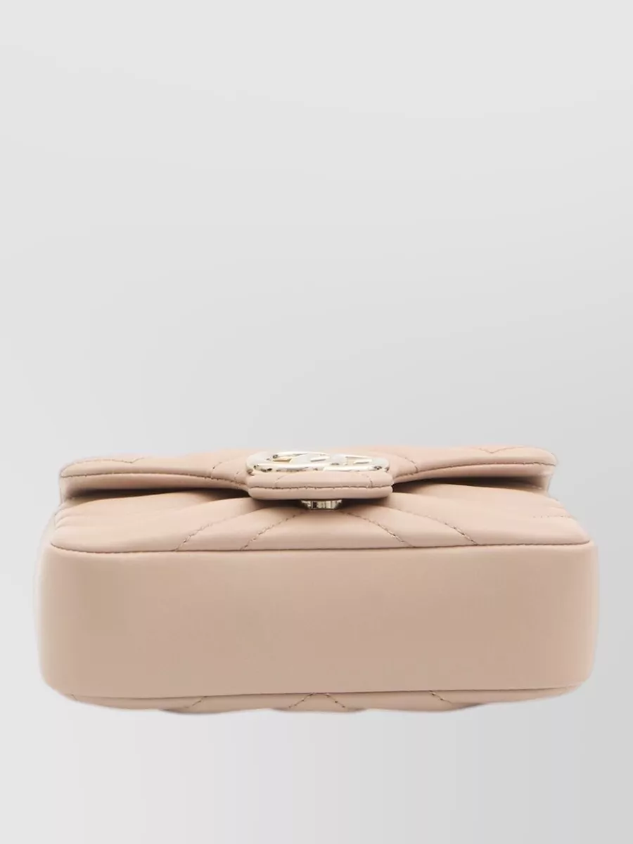 Gucci Marmont Mini Chain Leather Crossbody Bag