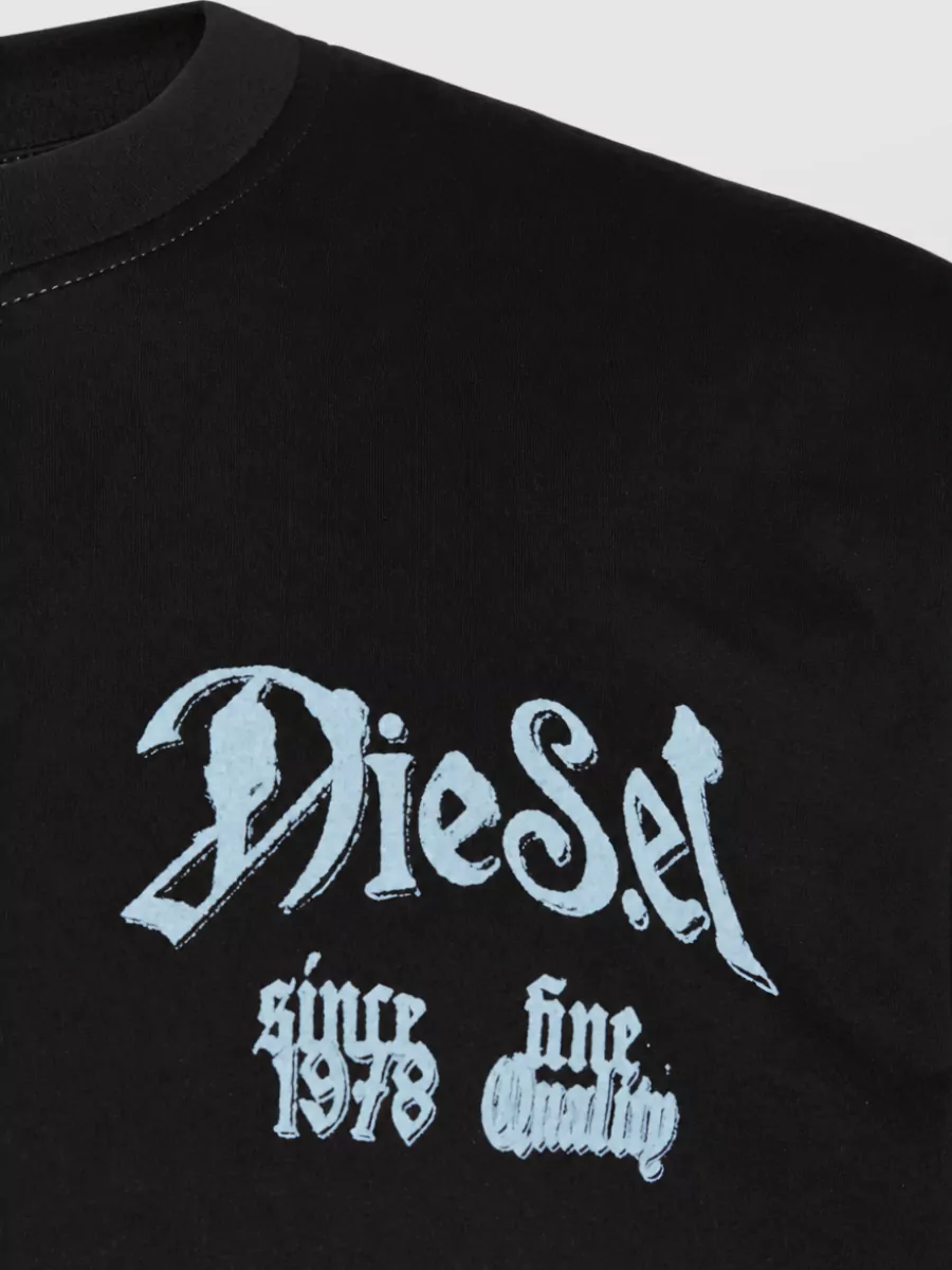 Diesel Logo Print Jersey Knit T-Shirt