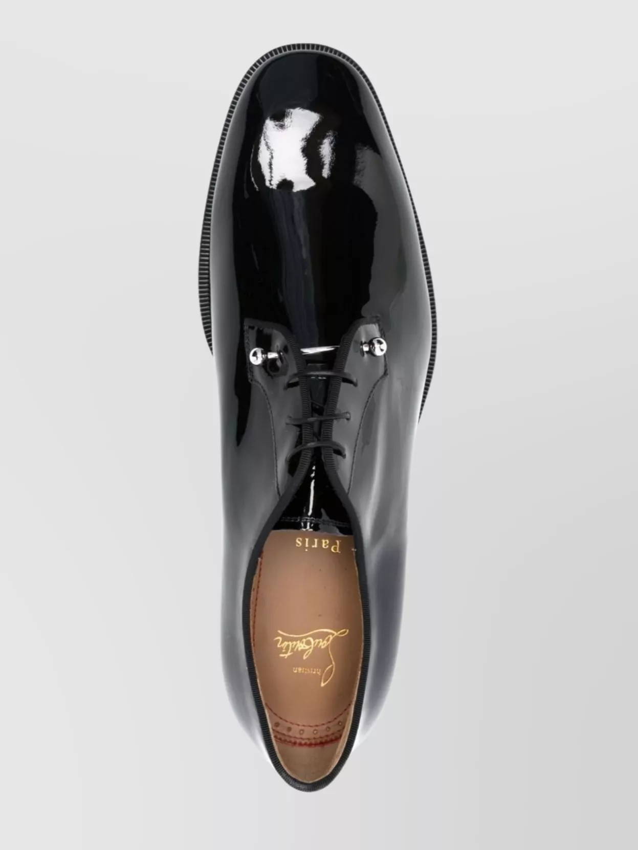 Christian Louboutin Lace-Up Shoes With Grosgrain Ribbon Trim