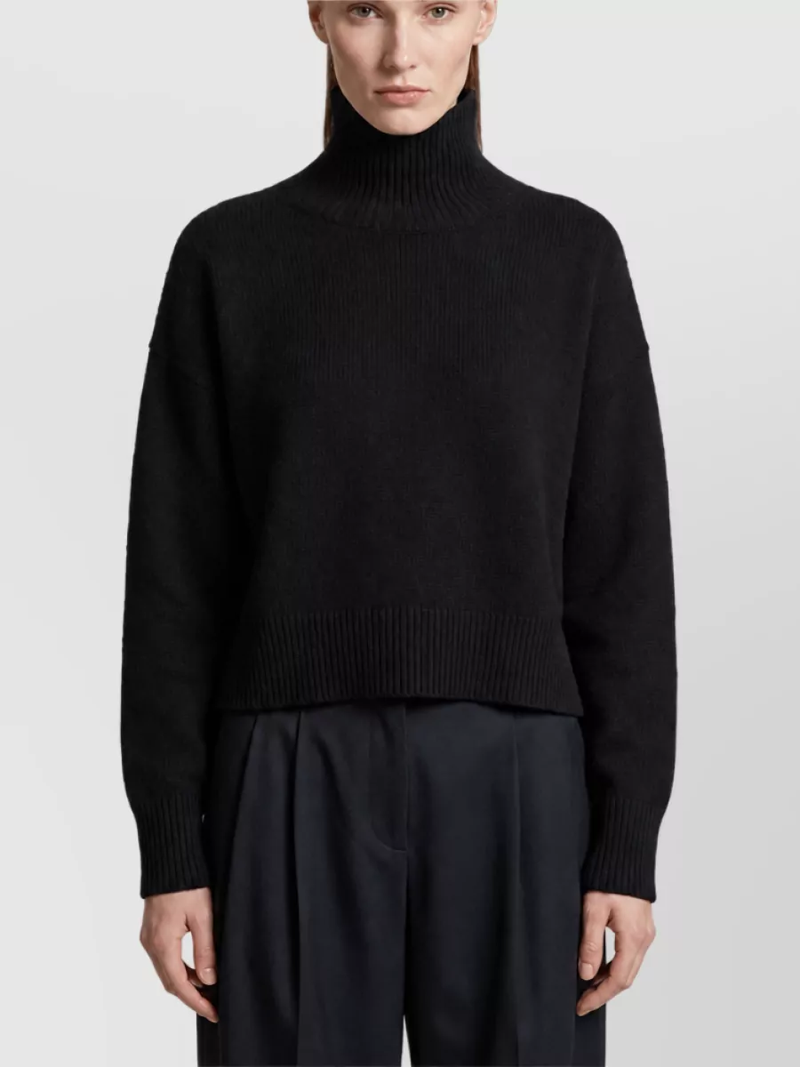 Loulou Studio cashmere turtleneck cropped sweater