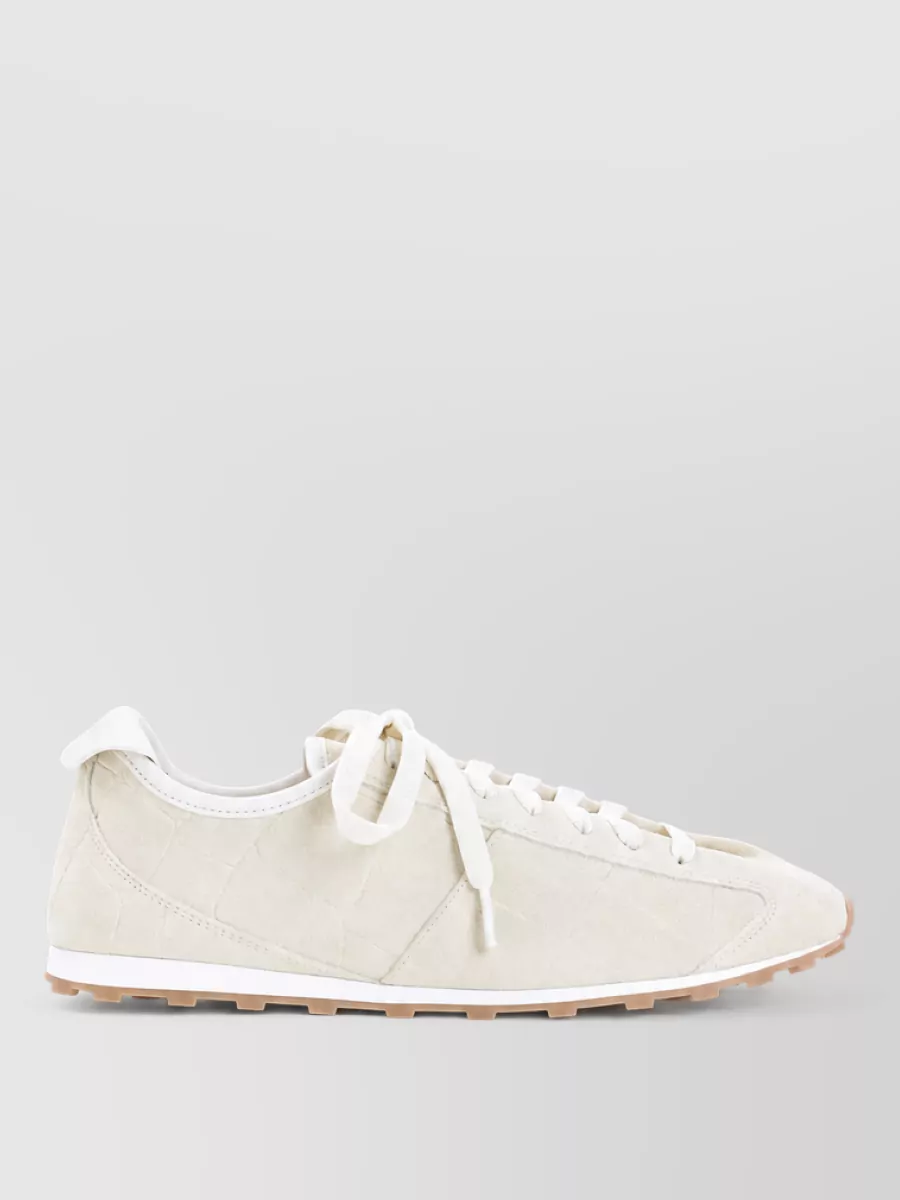 Jacquemus Leather Low-Top Lace-Up Sneakers
