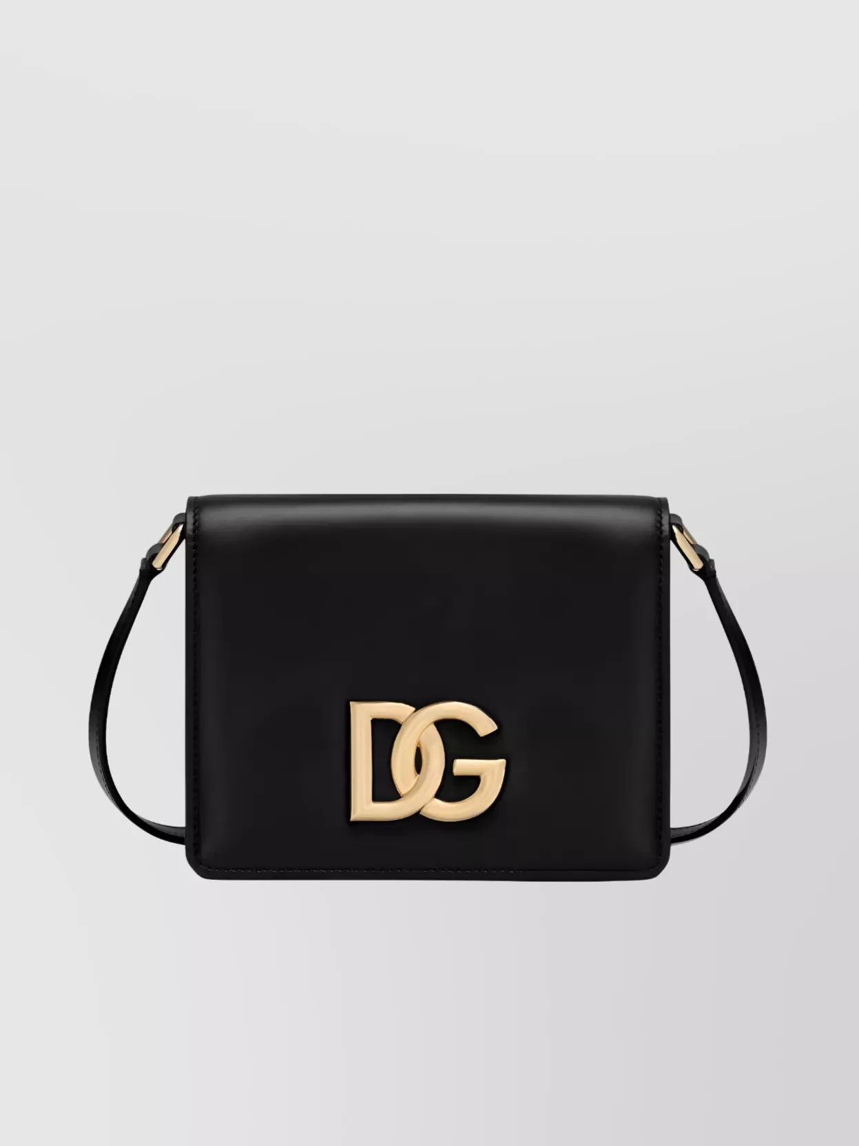 Shop Dolce & Gabbana Adjustable Depth Crossbody Gold Accents