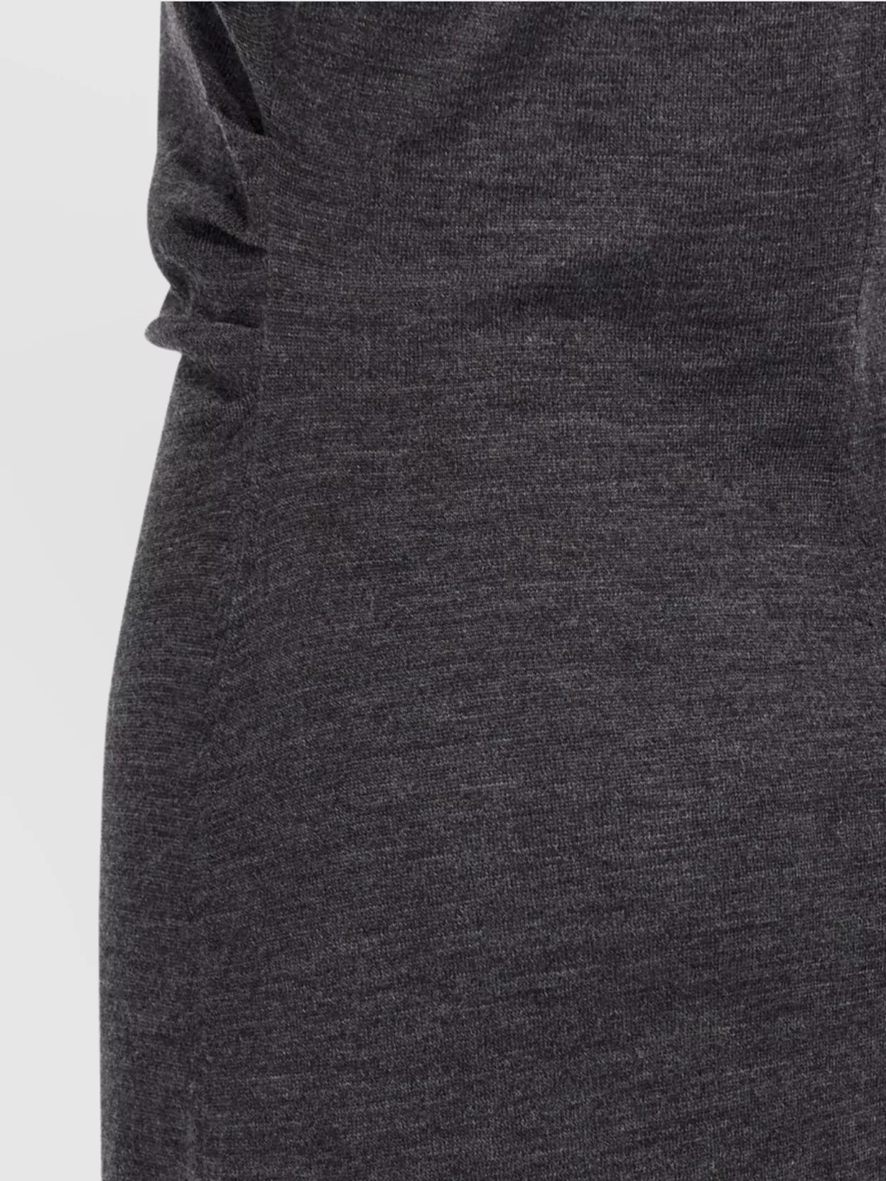 Brunello Cucinelli Wool Dress With Ruched Detail And Stretch Fabric