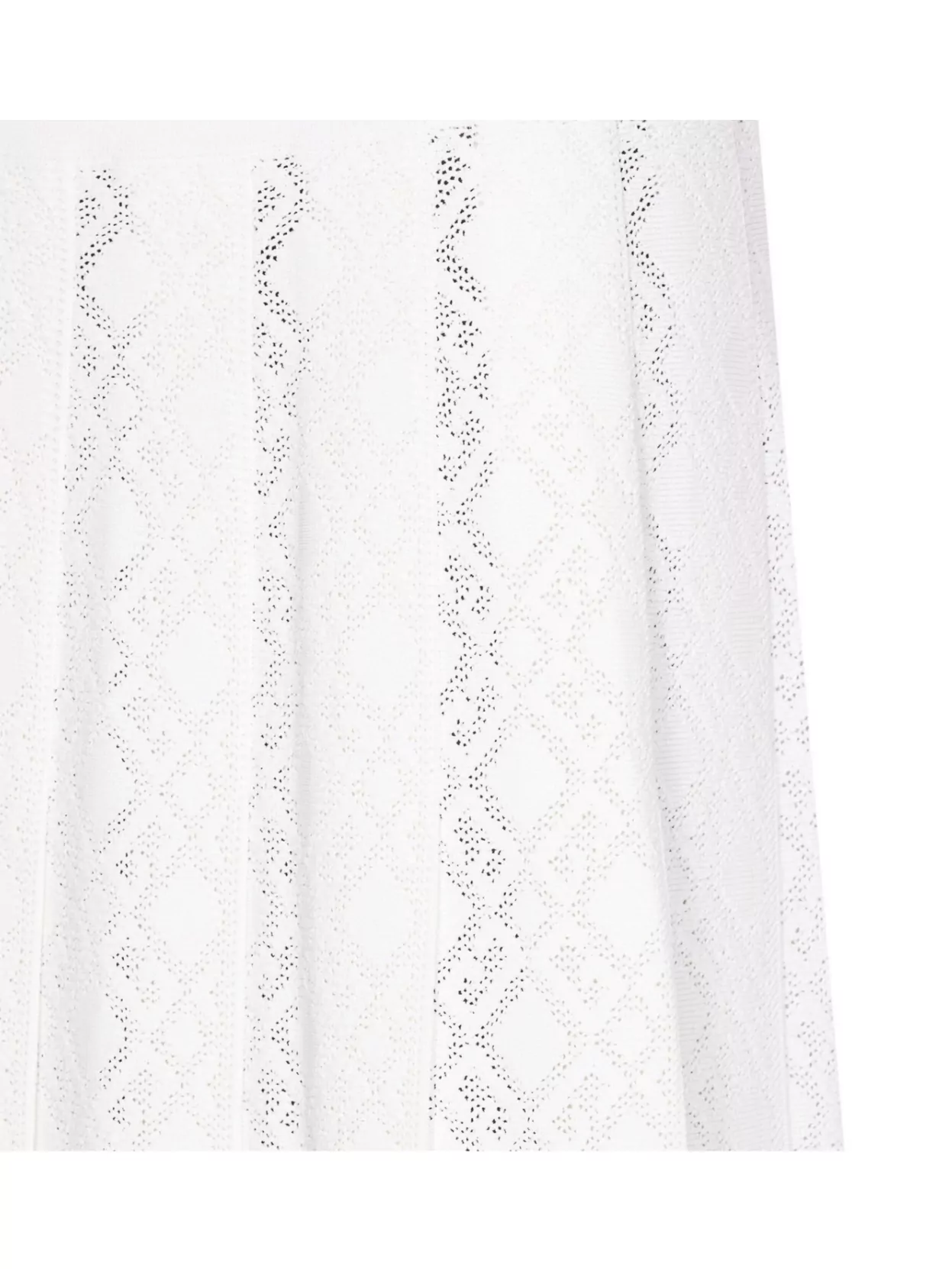 Givenchy A-line Skirt With Embroidered Perforated Pleated Design