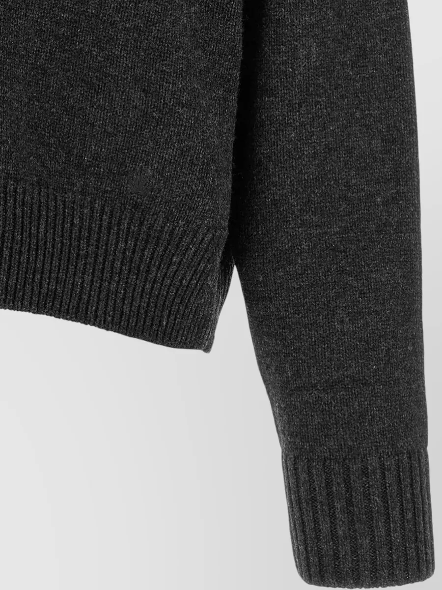 Loulou Studio Cashmere-Blend Ribbed Crew-Neck Sweater