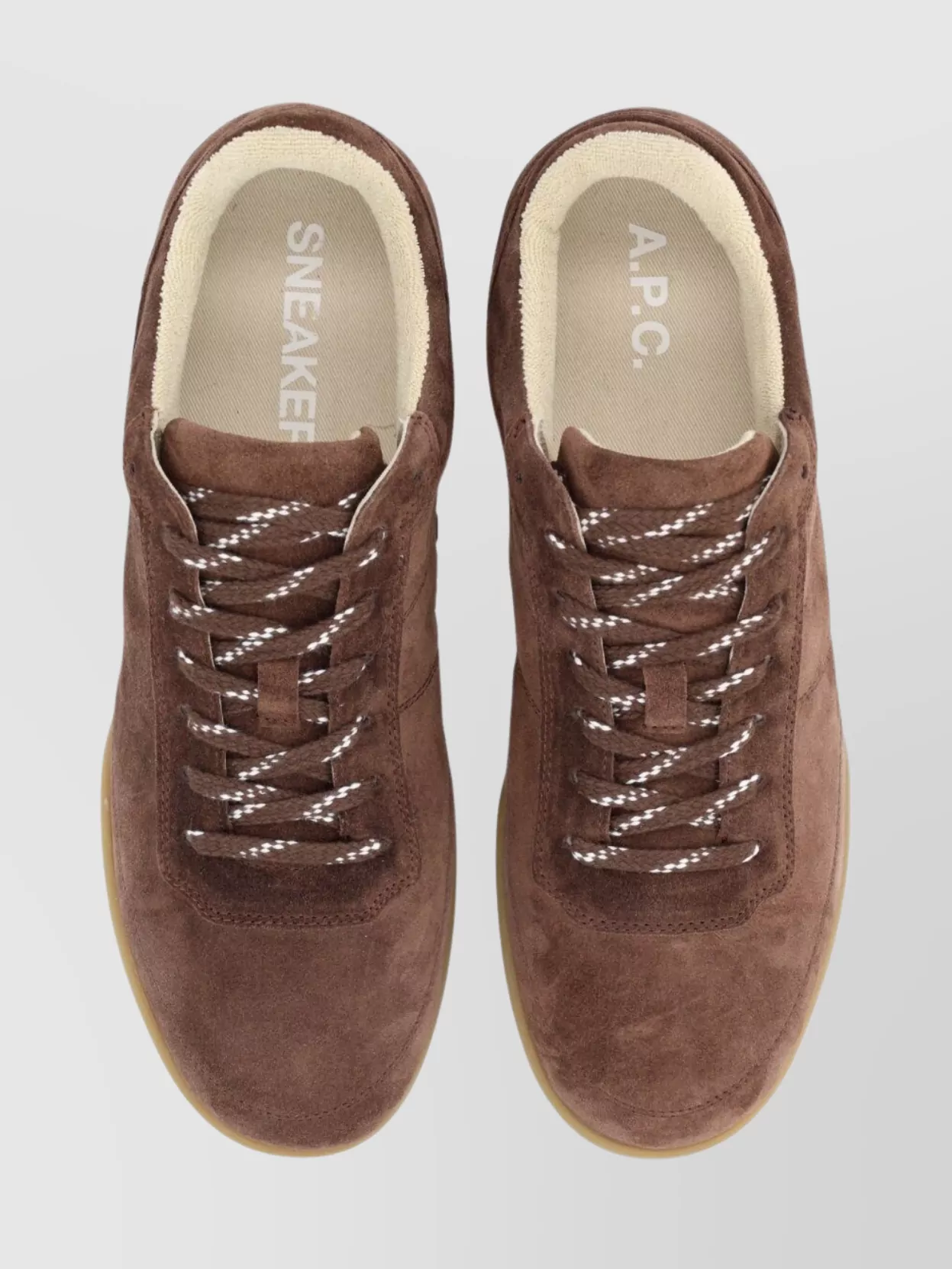 A.p.c. Suede Sneakers With Rubber Sole Design