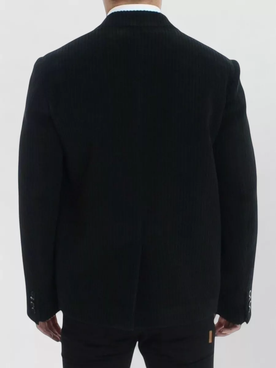 Dolce&Gabbana Cotton Silk Ribbed Blazer