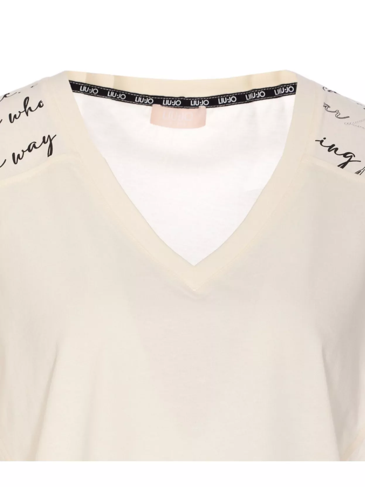 Liu •jo Sleeveless V-neck Graphic Print T-shirt