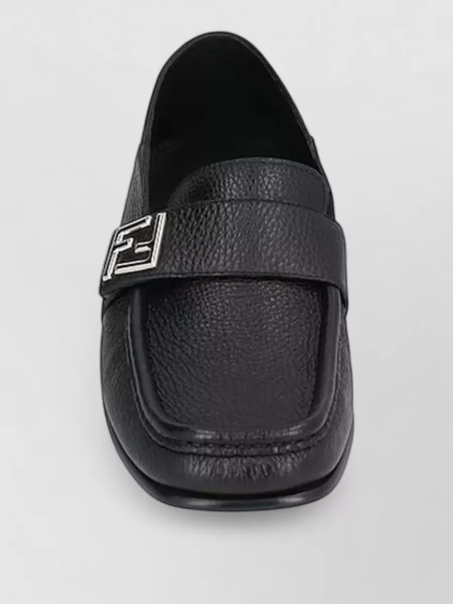 Fendi calfskin slip-on loafers