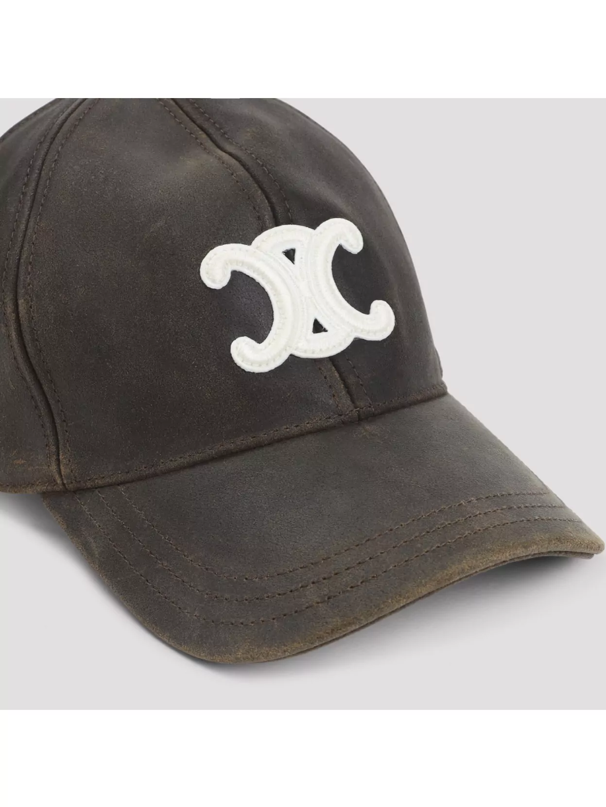 Celine Curved Brim Panelled Baseball Cap