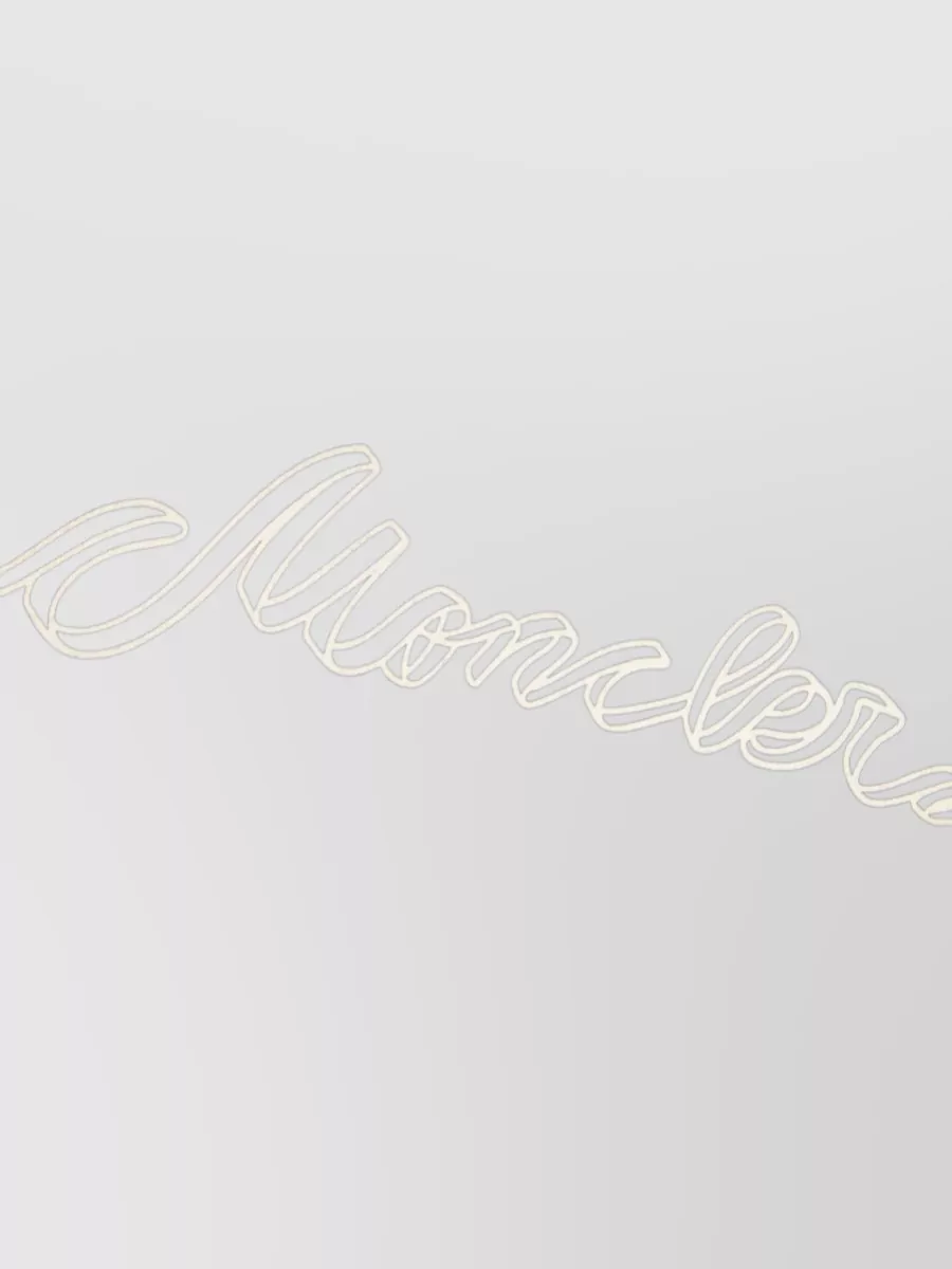 Moncler Logo Cotton Crew Neck Short Sleeve T-Shirt