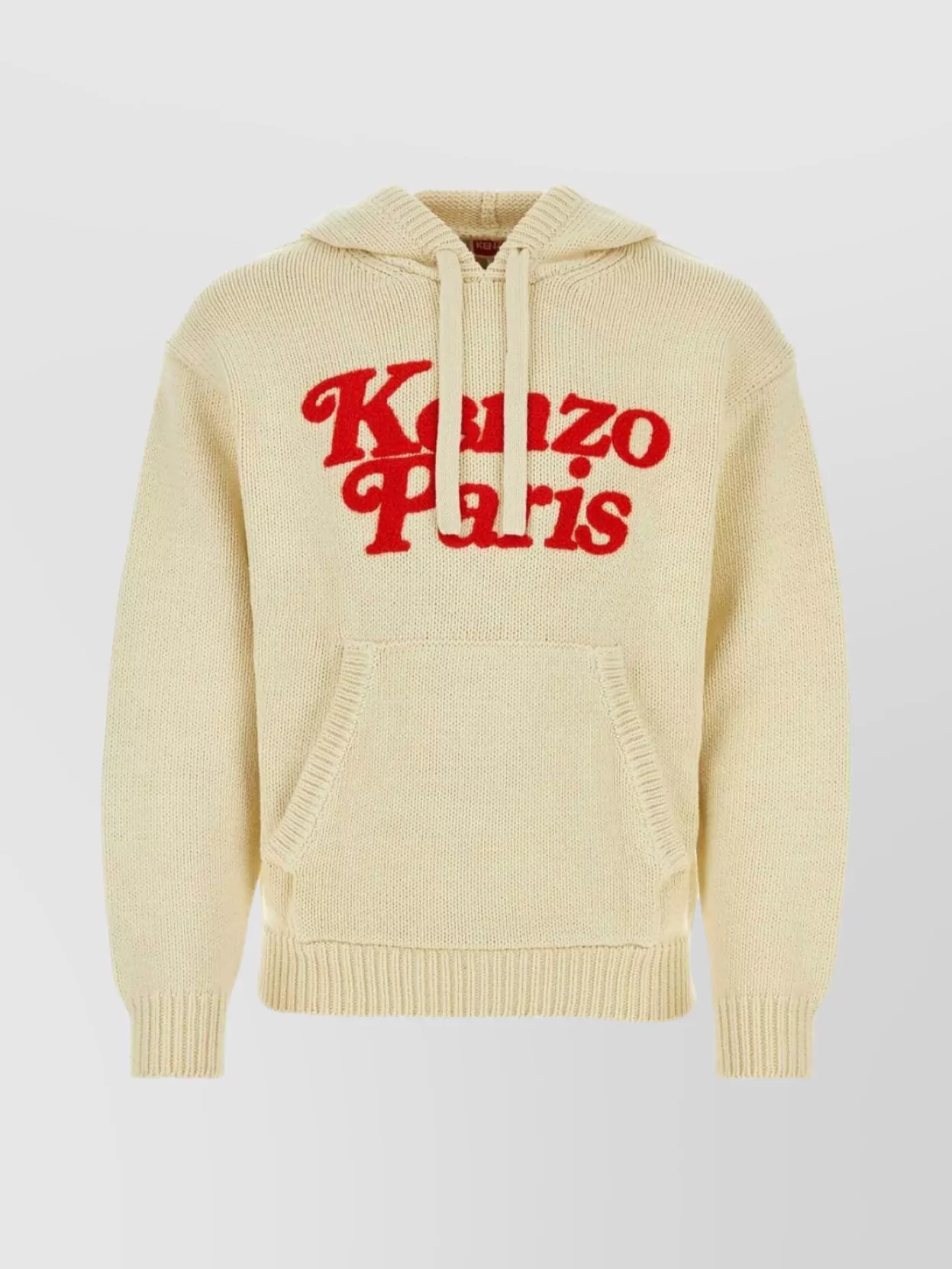 Shop Kenzo Cotton Hooded Sweatshirt With Front Pocket