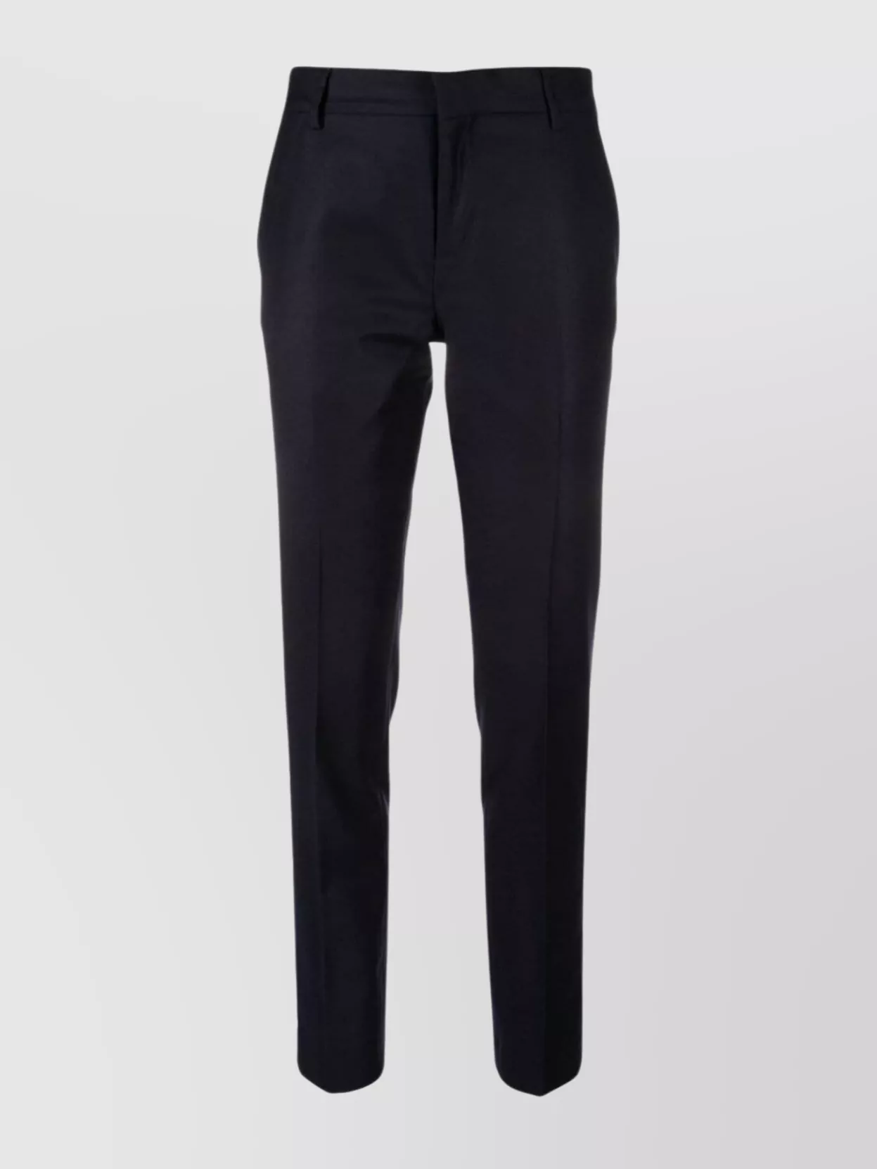 Shop Ami Alexandre Mattiussi Tailored Straight Leg Wool Trousers In Black