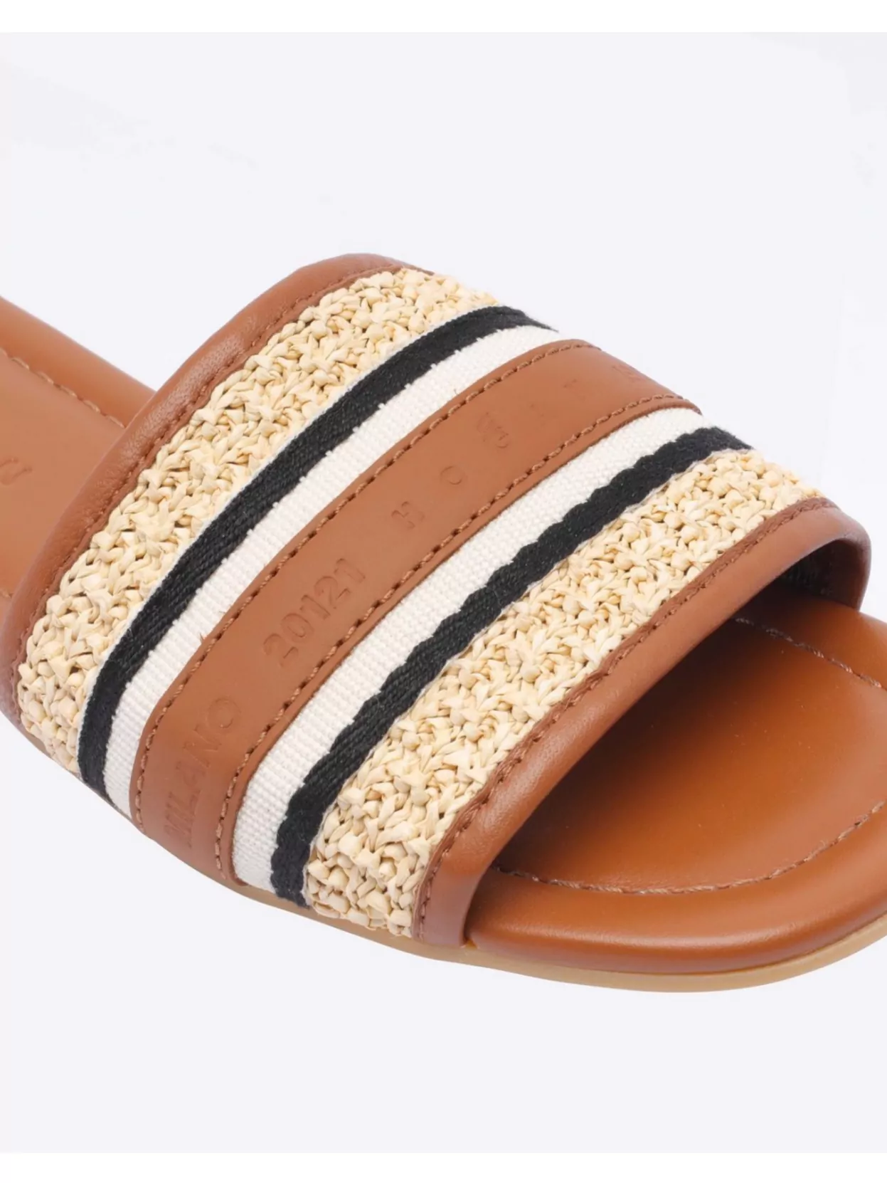 Hogan Sandals With Flat Sole And Striped Pattern