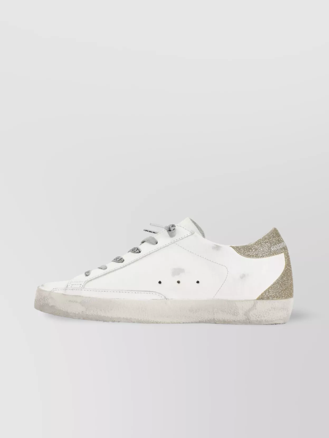 Golden Goose Superstar Sneakers With Platinum Logo Detail