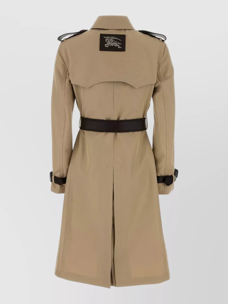 Burberry Silk Fitted Trench Coat