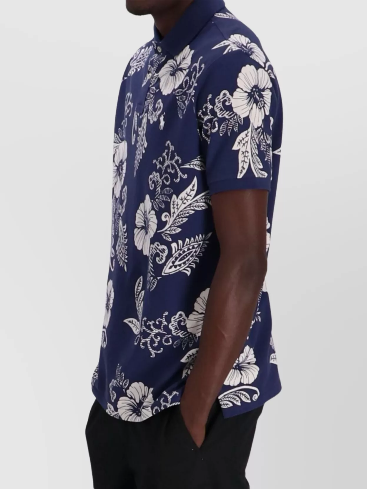 Ralph Lauren Logo Cotton Polo Shirt With Floral Pattern