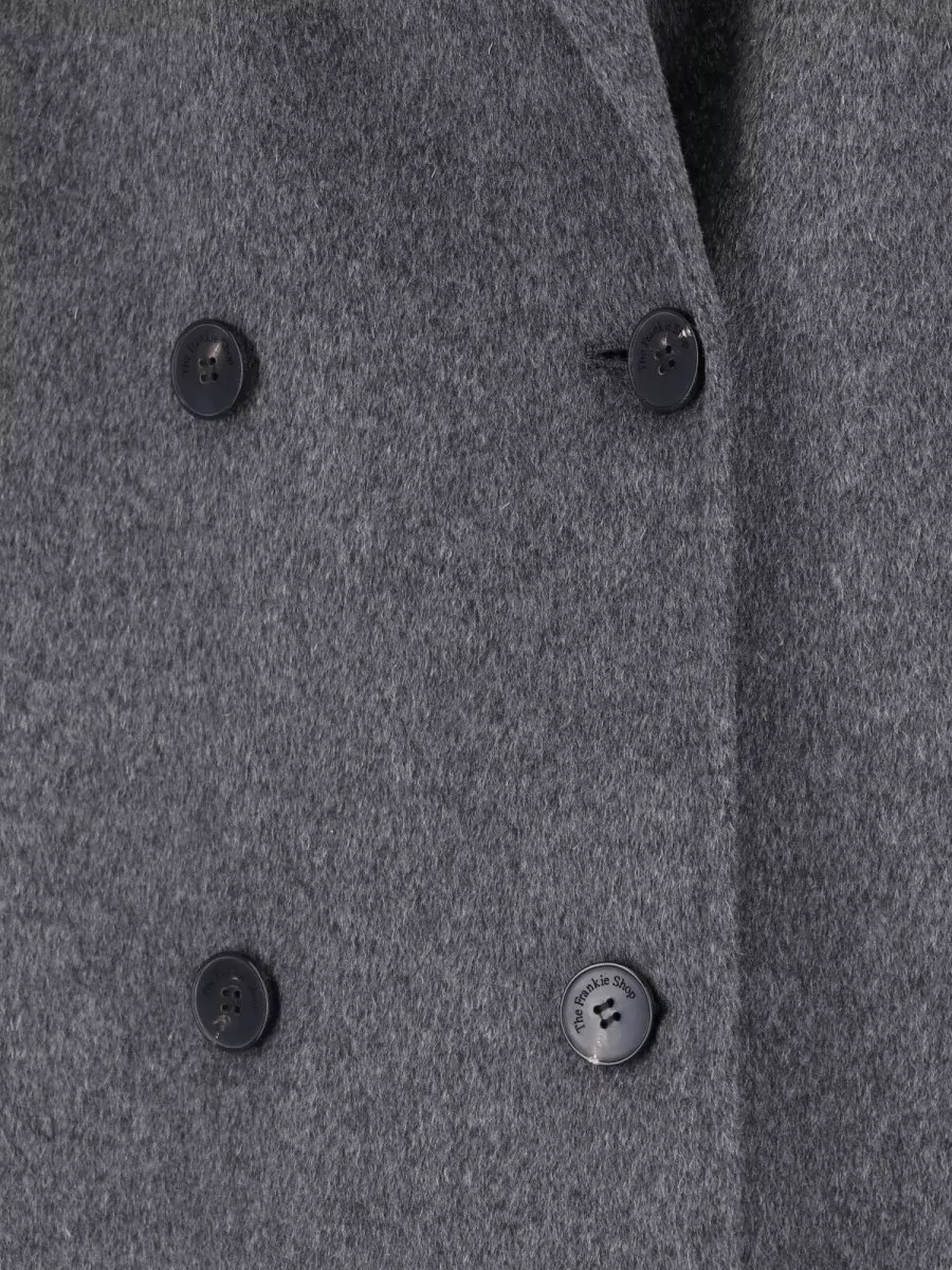 The Frankie Shop Wool Double-Breasted Coat