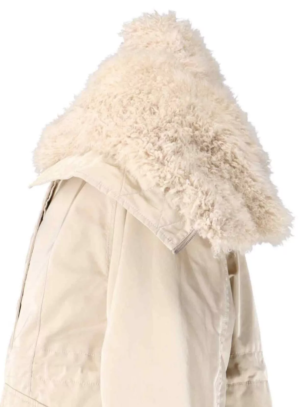 Ermanno Scervino Casual Jacket With Hood And Pockets In Neutral