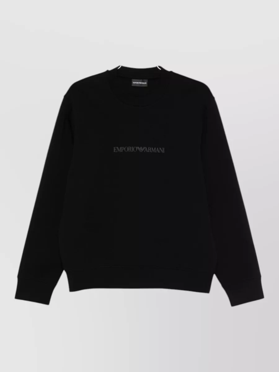 Emporio Armani cotton logo sweatshirt