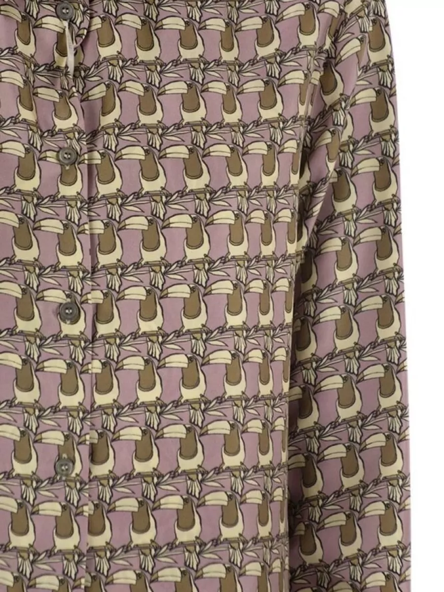 S Max Mara Reversible Printed Silk Shirt