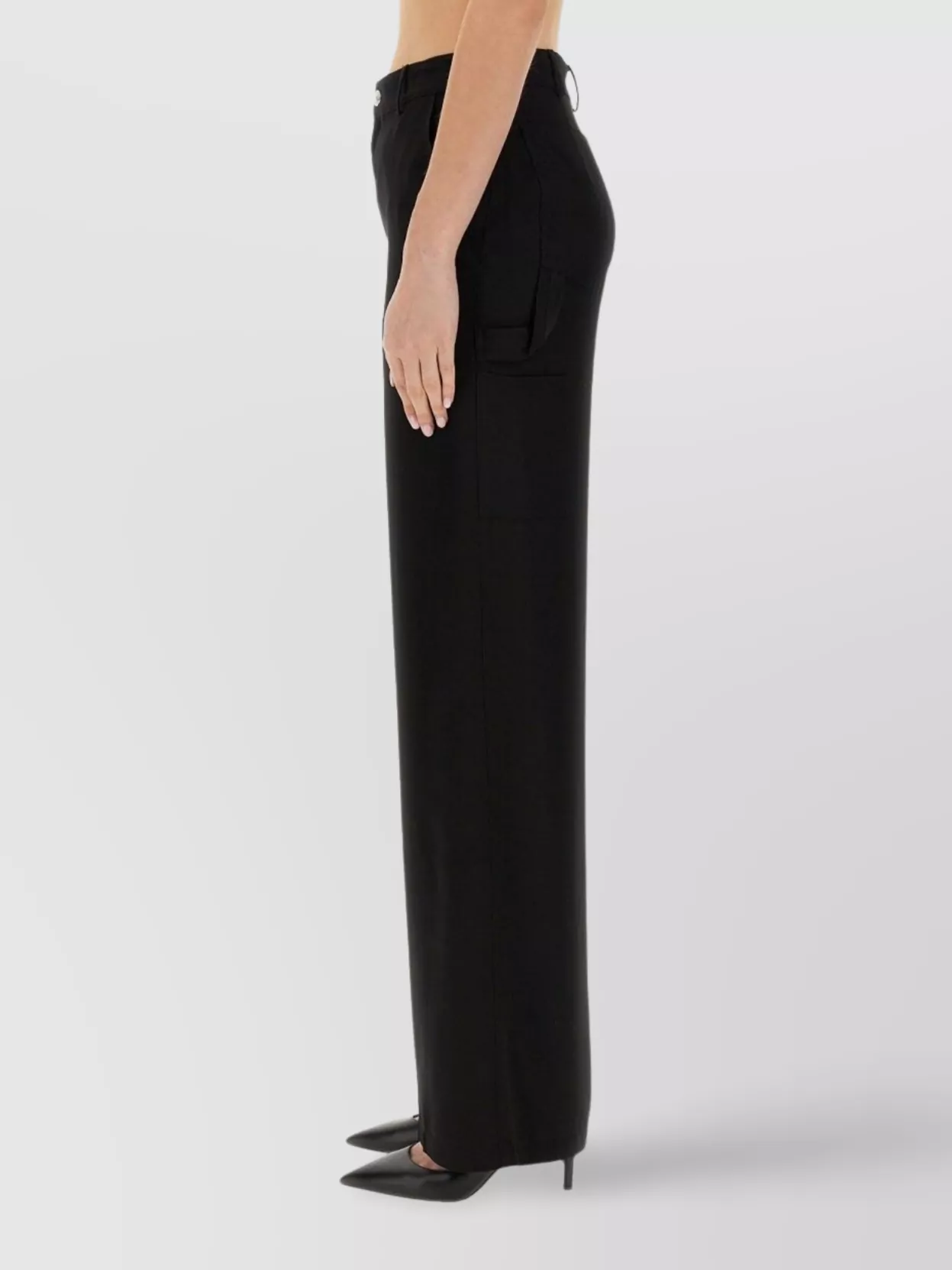 Moschino Wide-Leg Trousers Featuring Pockets