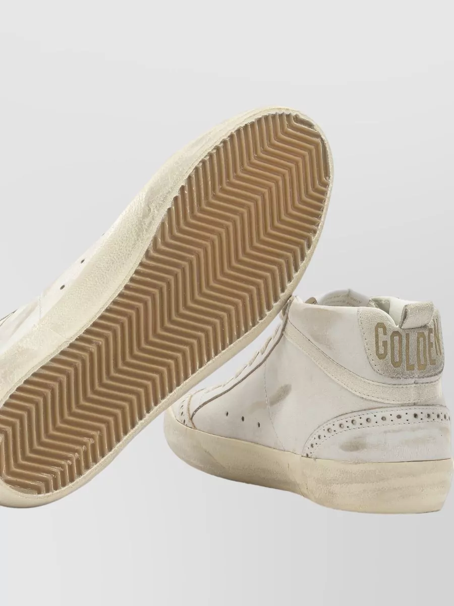 Golden Goose Star Embellished Mid Top Sneakers