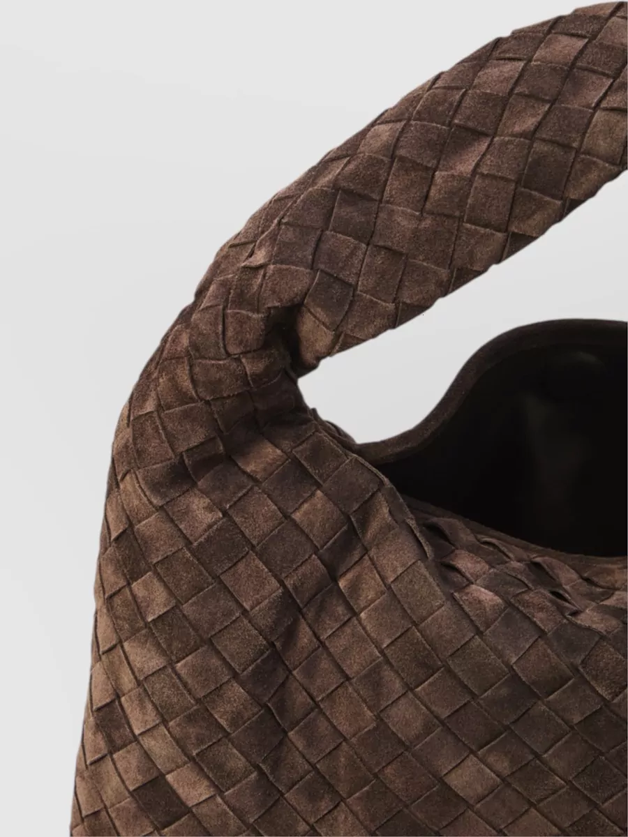 Bottega Veneta Hop Small Suede Clutch Bag