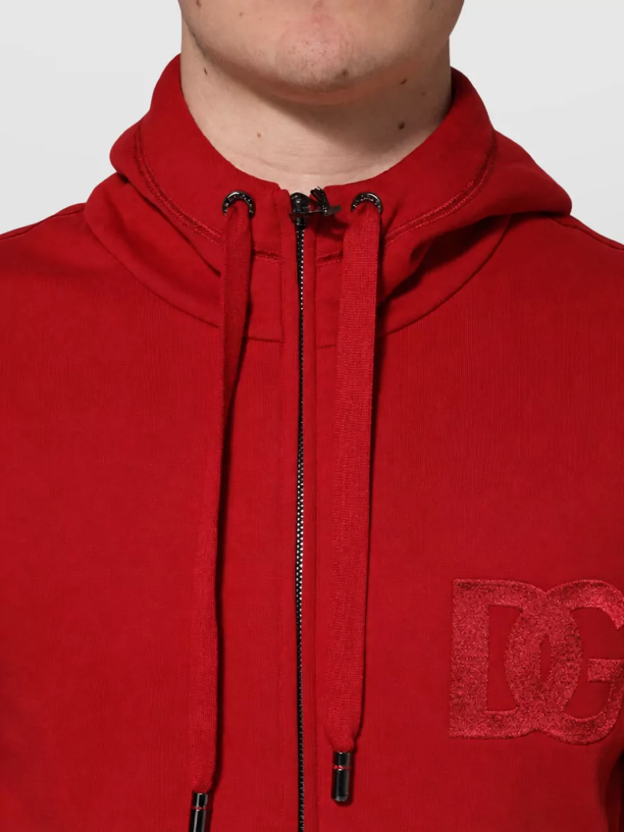 Dolce&Gabbana Cotton Hooded Zip-Up Jacket