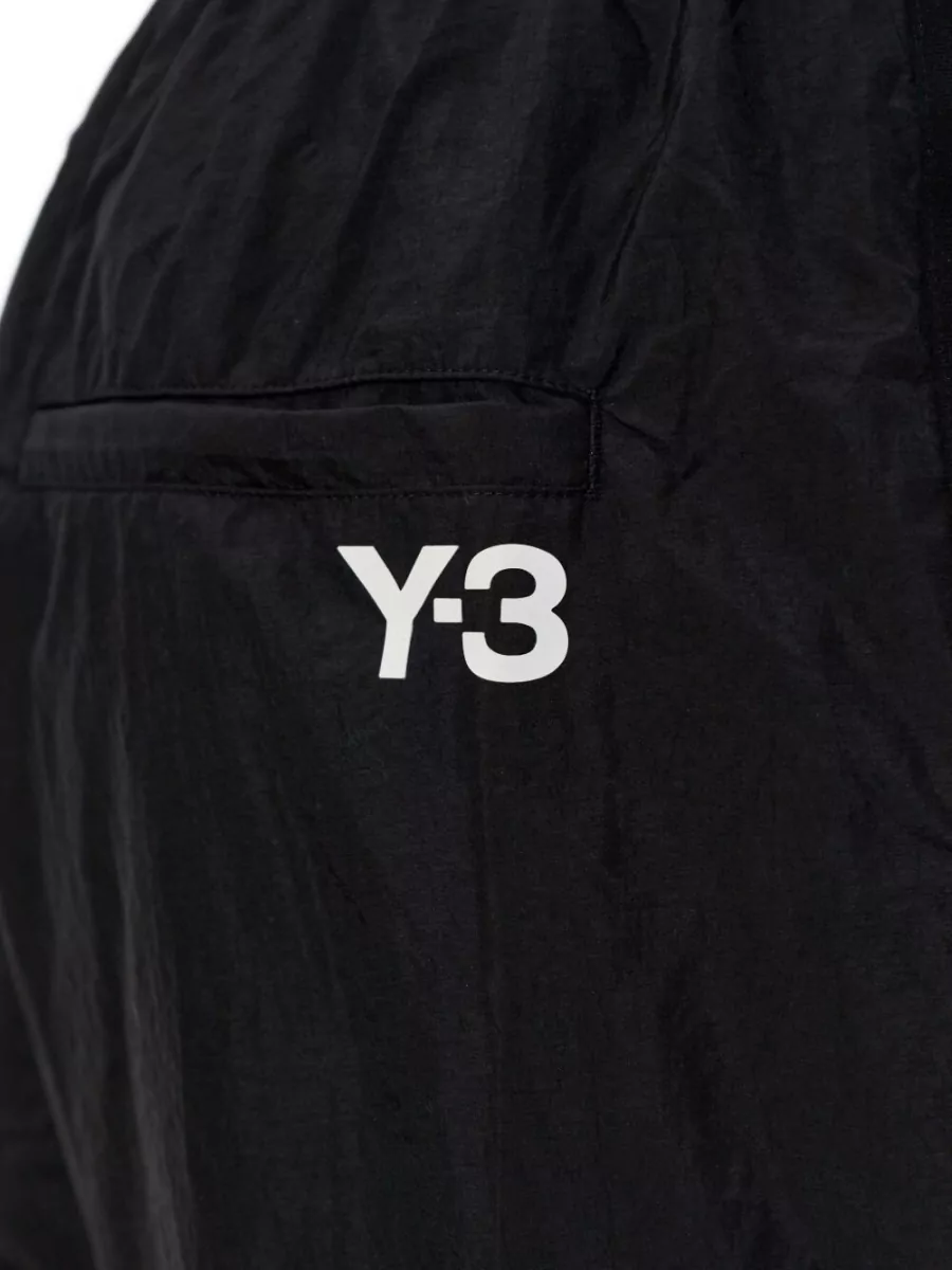 Y-3 Cargo Trousers Elasticated Cuffs Multiple Pockets Stripe