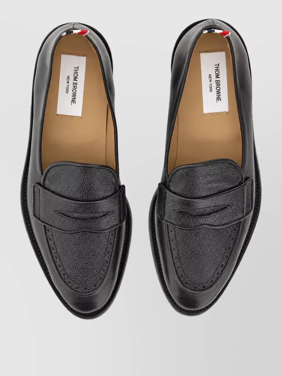 Thom Browne Leather Penny Loafers