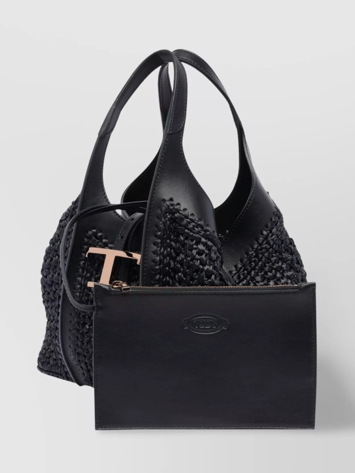 Tod's Handbag With Textured Design And Multiple Straps