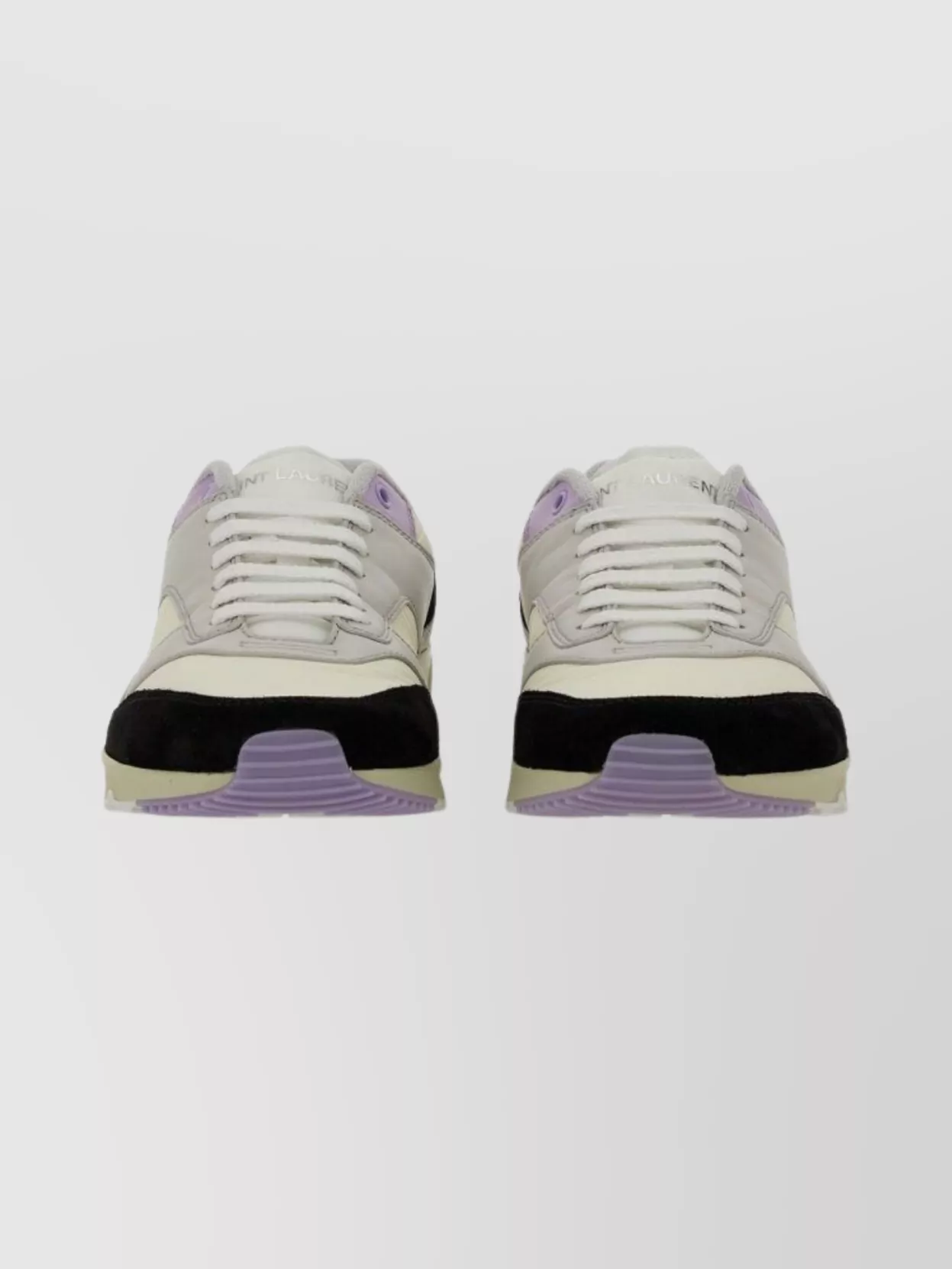 Saint Laurent Sneakers With Contrasting Panels And Round Toe