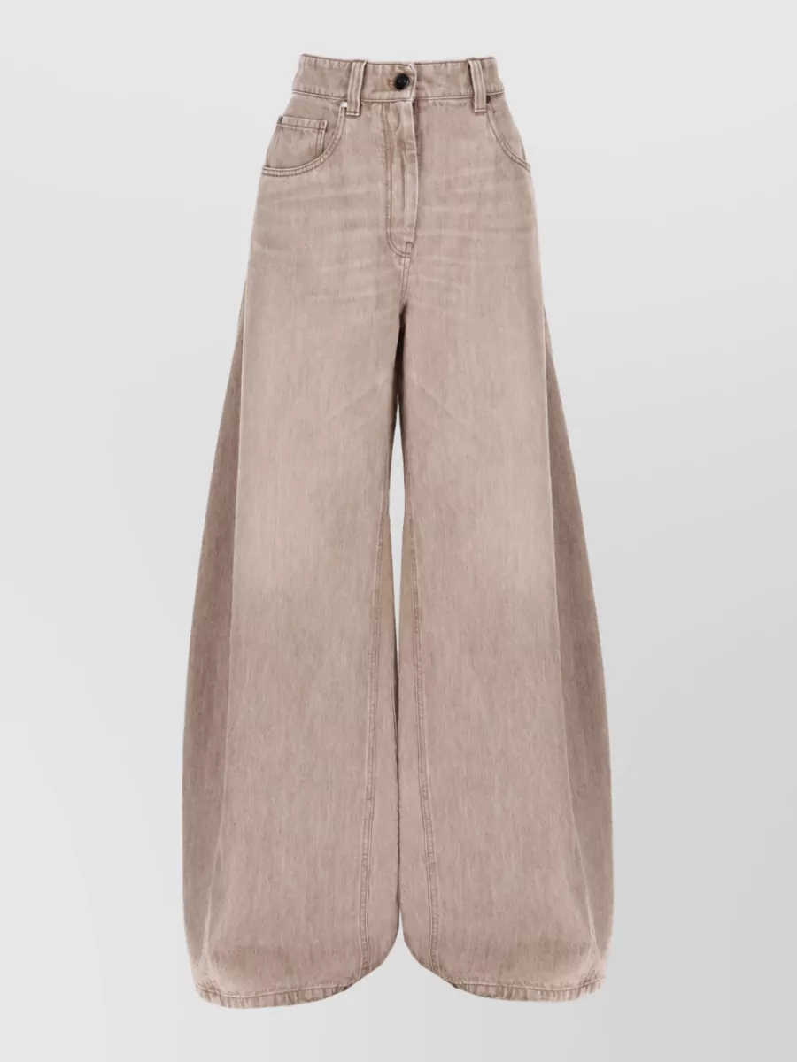 Brunello Cucinelli Denim Barrel Jeans