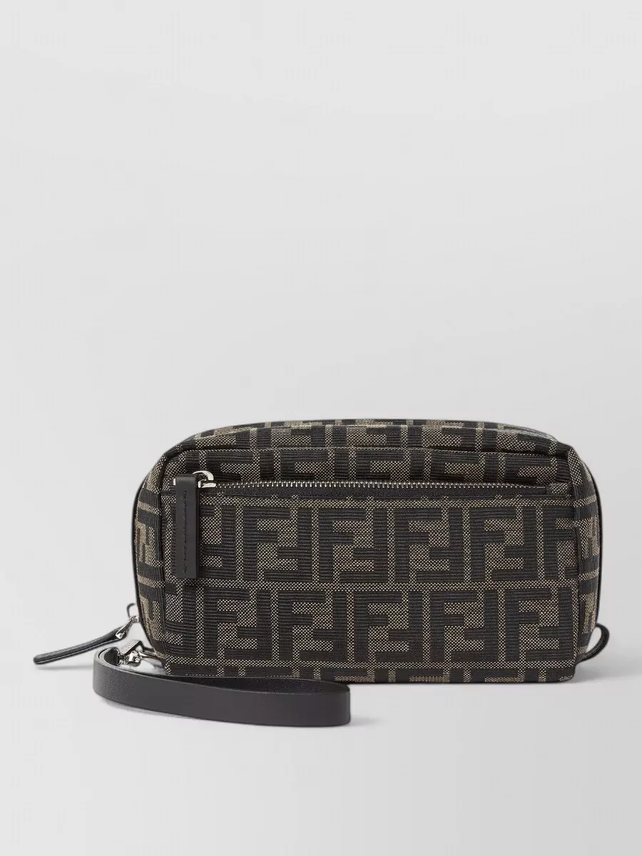 Fendi jacquard clutch bag