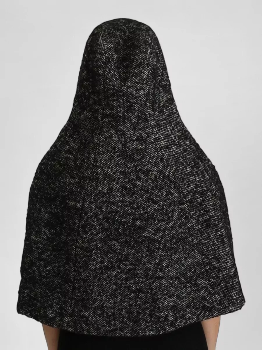 Dolce&Gabbana Wool Tweed Hooded Scarf