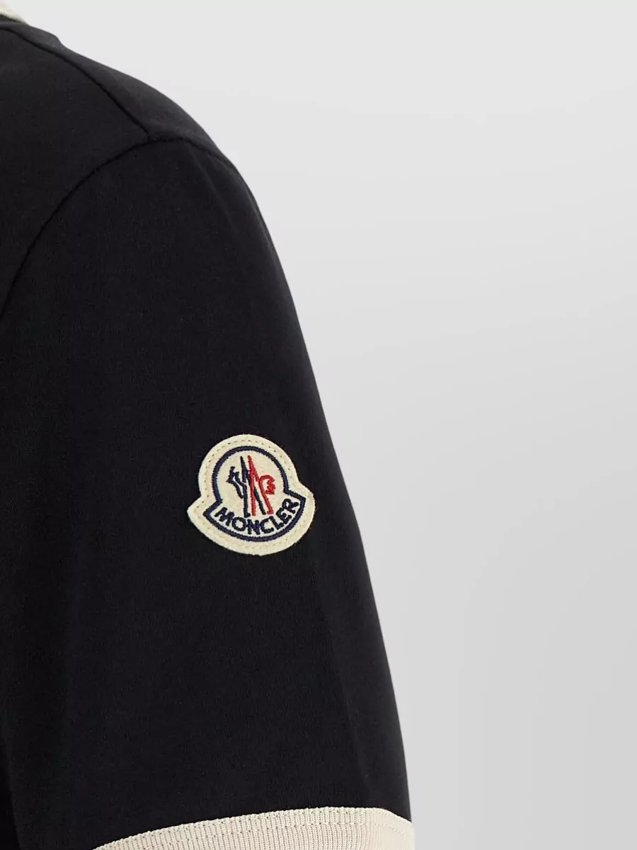 Moncler Logo Embroidered T Shirt Chest Pocket