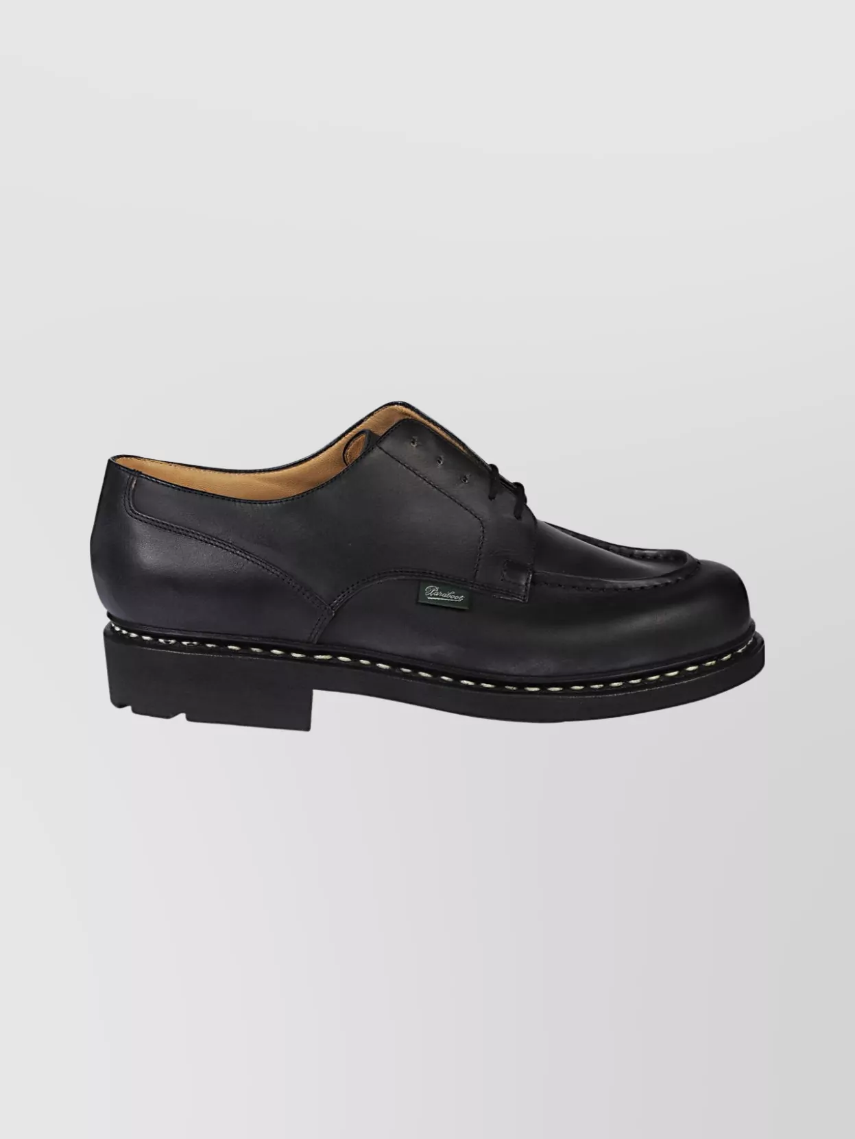Paraboot Calfskin Lace-Up Brogues Round Toe