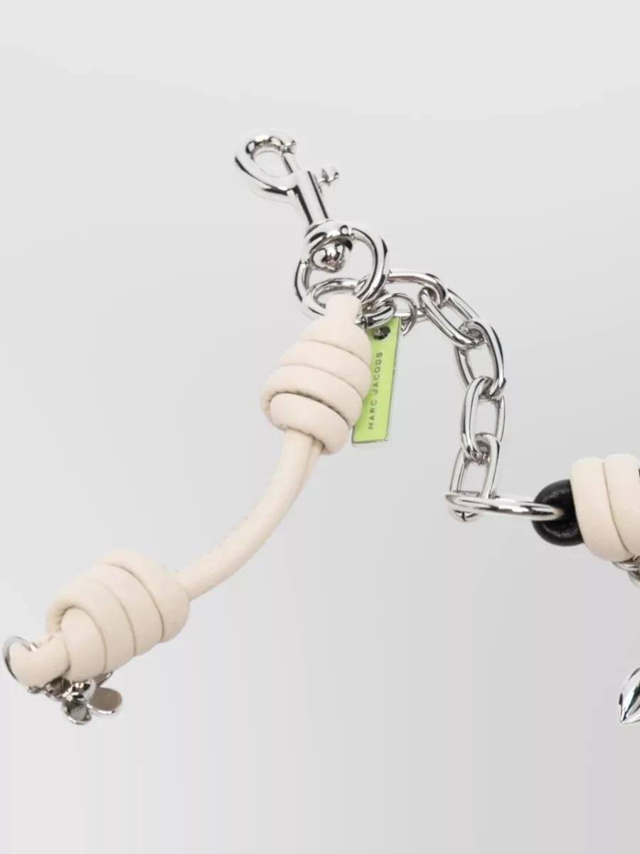 Marc Jacobs Icon Chain Charm Dice Heart Knot Key