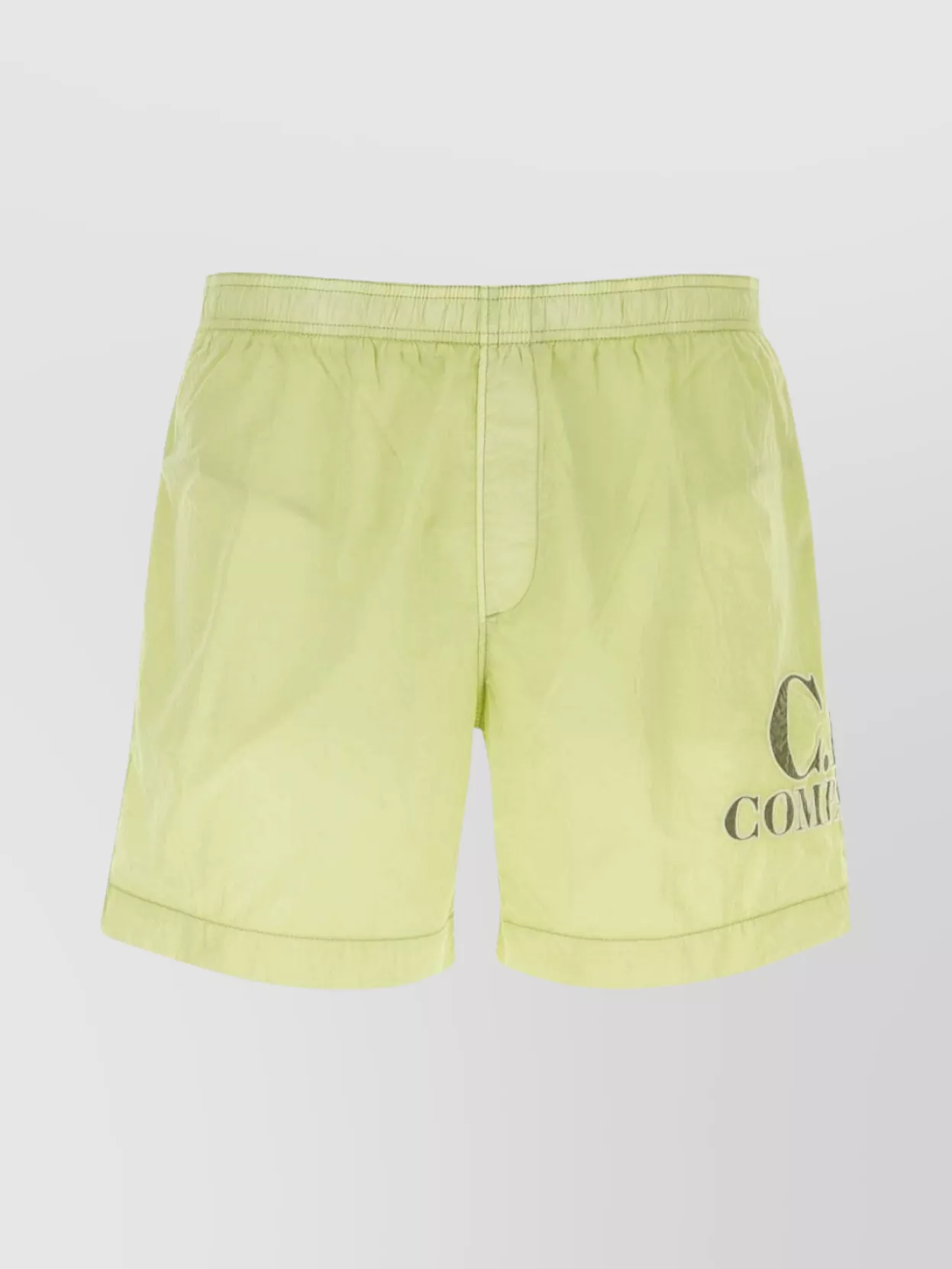 Shop C.p. Company Swim Shorts With Back Pocket And Elasticated Waistband